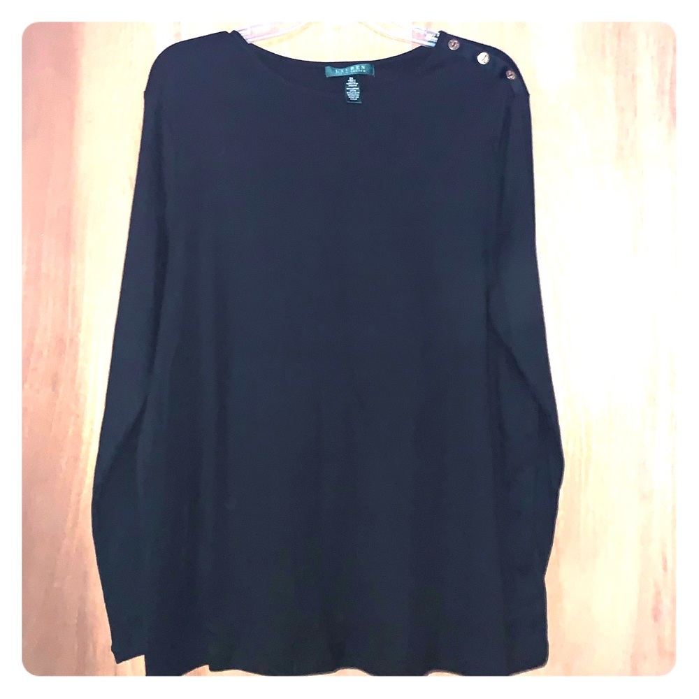 Never Worn Ralph Lauren Black Long Sleeve Tee